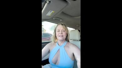 Masturbating While Shopping, Doctor's Office No Panties and Braless Pissing