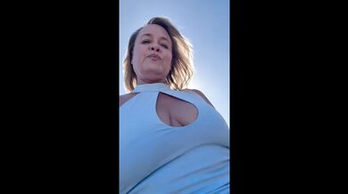 Masturbating While Shopping, Doctor's Office No Panties and Braless Pissing