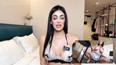 POLLA ENORME PARA LA CHICA DE LA LIMPIEZA - ANDREALUX REACCIONA