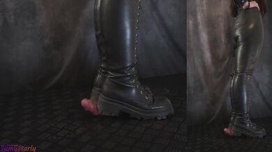 Cleaning My Dirty Combat Boots on Your Cock and Balls