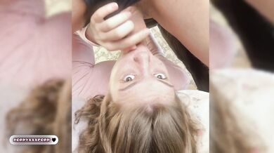 HER THROAT IS BROKEN - her friend gave her her mouth to use