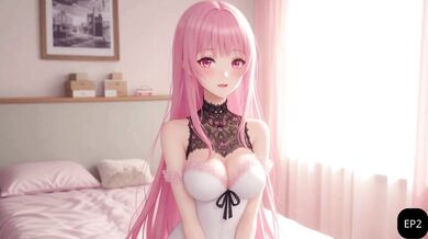 Akira's Pink Diary Ep2 – Pink Hair Anime Influencer Whispers Sensual Phrase in All-Pink Room Then Fucks Her Fan Hard Hentai 4K