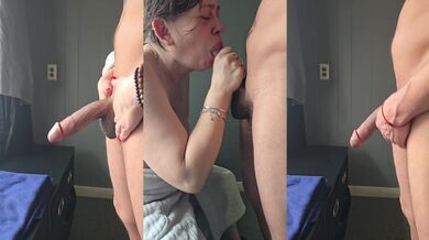 She Swallowed His CUM At The Window