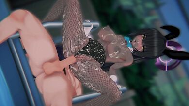 [Blue Archive] Karin's "CALCULATED DEFEAT": Bound Choco Maid & POV Sandwich DP (4K)