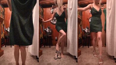 Dress Up In Green Sparkly Dress