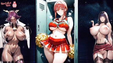 Hentai with a vulgar bitch Makima, who instead of hunting demons has sex with anyone. No. 2