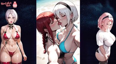 Hentai with a vulgar bitch Makima, who instead of hunting demons has sex with anyone. No. 1