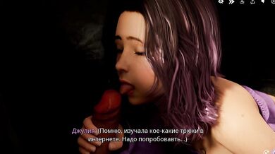 Game: Freshmen, Episode 7 - Blowjob from a woman under the dean's desk (Russian voice)