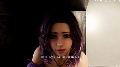 Game: Freshmen, Episode 7 - Blowjob from a woman under the dean's desk (Russian voice)