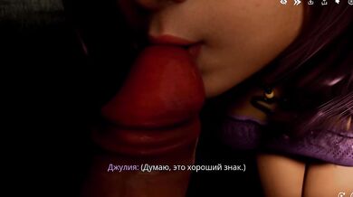 Game: Freshmen, Episode 7 - Blowjob from a woman under the dean's desk (Russian voice)