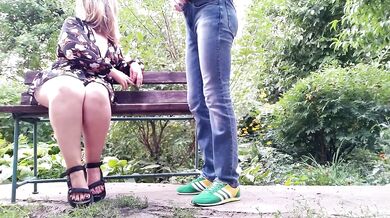 Stepmother receives golden shower on her bare feet