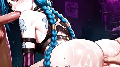 Arcane Jinx Gets Her Tight Pussy Pounded From Behind
