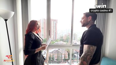 An Italian tourist fucks me raw with his big cock after closing a business deal - Andrea Castro & Dandy Love