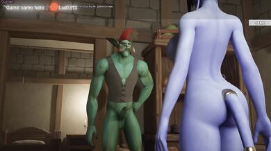 The troll caught the draenei girl by surprise and immediately got her pregnant.