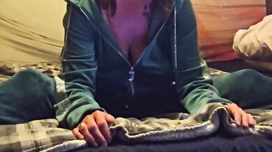 Seductive jerk off, no mercy in velour embrace