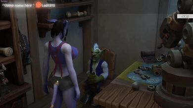 the dirty goblin defiled her pussy with his sperm. 3D. World Of Warcraft