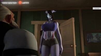 the dirty goblin defiled her pussy with his sperm. 3D. World Of Warcraft