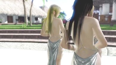 Dead or Alive Xtreme Venus Vacation Yukino Kokoro and Helena Soiree Dress Nude Mod Fanservice Appreciatio