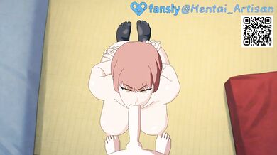 MAKIMA HENTAI / Deepthroat / Blowjob POV / Chainsaw Man / Double Penetration