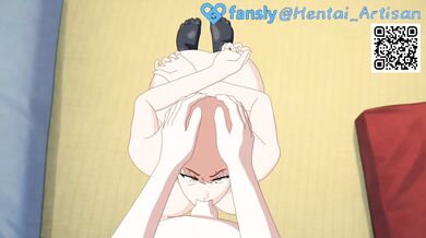 MAKIMA HENTAI / Deepthroat / Blowjob POV / Chainsaw Man / Double Penetration