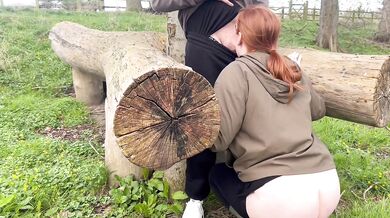 British Couple Fuck In PUBLIC Woods On EASTER SUNDAY to hide from STORM DENNIS