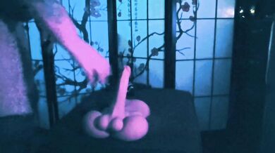 Anal Dildo Ride - Big Butt Goth Girl