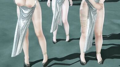 Dead or Alive Xtreme Venus Vacation Honoka Luna and Tsukushi Soiree Dress Nude Mod Fanservice Appreciation