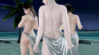 Dead or Alive Xtreme Venus Vacation Honoka Luna and Tsukushi Soiree Dress Nude Mod Fanservice Appreciation