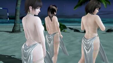 Dead or Alive Xtreme Venus Vacation Honoka Luna and Tsukushi Soiree Dress Nude Mod Fanservice Appreciation