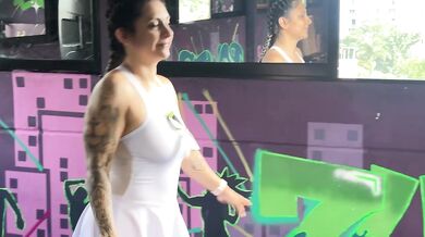 LunaBigBooty Caught Hard After Gym Blowjob