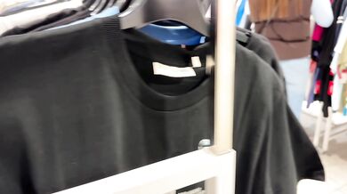 Almost Caught Fucking Her Big Juicy Ass in Public Fitting Room 4K