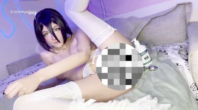 Reze Cosplay masturbating Chainsaw Man
