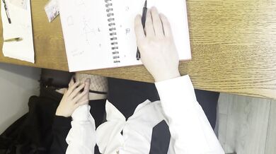 Alt classmate blows me during lesson and begs to fuck her in toilet
