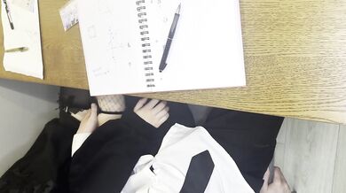 Alt classmate blows me during lesson and begs to fuck her in toilet