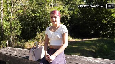 cute 18 year skinny girl does her first porn casting