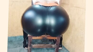 big-bootied woman with a rich, bouncy backside. 2