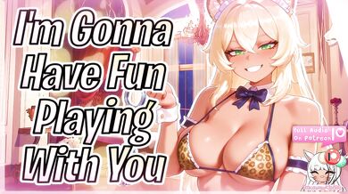 [F4M] Toyed With By A Competitive Cougar Catgirl Maid ‍[Lewd ASMR}