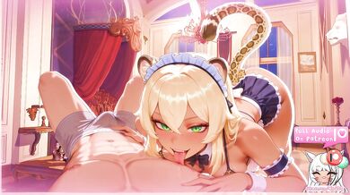 [F4M] Toyed With By A Competitive Cougar Catgirl Maid ‍[Lewd ASMR}