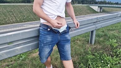 Public blowjob on the highway