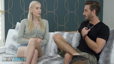 REALITYJUNKIES - Blonde Babysitter Seizes The Opportunity To Suck And Ride A Throbbing Cock