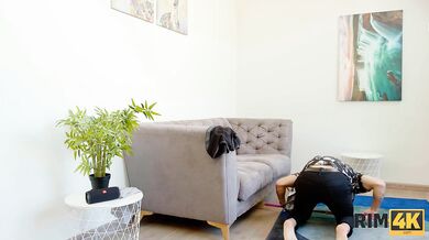 RIM4K. College chicks presented their friend unforgettable threesome with rimjob