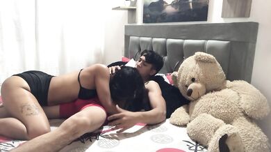 He rode hard on my colleague's penis