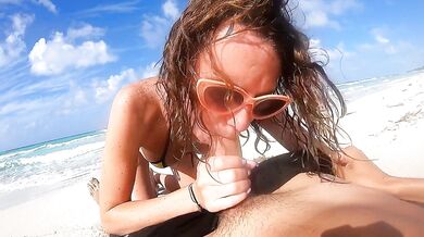 Outdoor Orgasm Fest: Public Beach Fuck and Piss Play