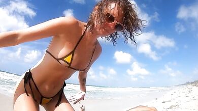 Outdoor Orgasm Fest: Public Beach Fuck and Piss Play