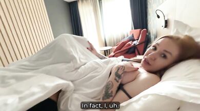 Step Mom Wakes Up Grinding on Stepson in Shared Bed - Creampie Ensues!