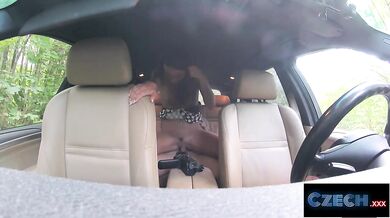 CZECH XXX - Horny Driver Deepthroats & Gets Fucked Outdoor