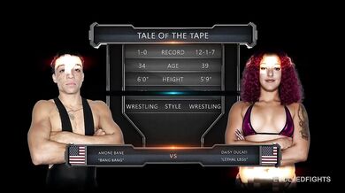 Daisy Ducati vs Amone Bane - Daisy Puts Her Lethal Legs To Use