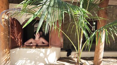 Dripping Wet Big Boobs Sneaking Into His Shower- Verified Amateur, Real Couple