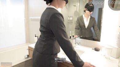 My horny coworkers in office outfit with tights came to my room for fuck - 骚女同事