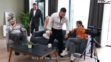 Real Interview and Public Hard Fuck By Two Huge Cocks of Hot Bella Mur aka Margarita!